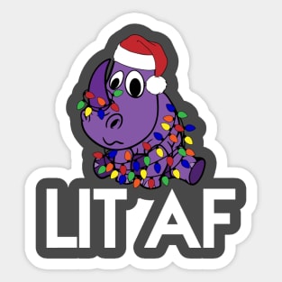 LTO Lit AF Twitch Logo Design Sticker